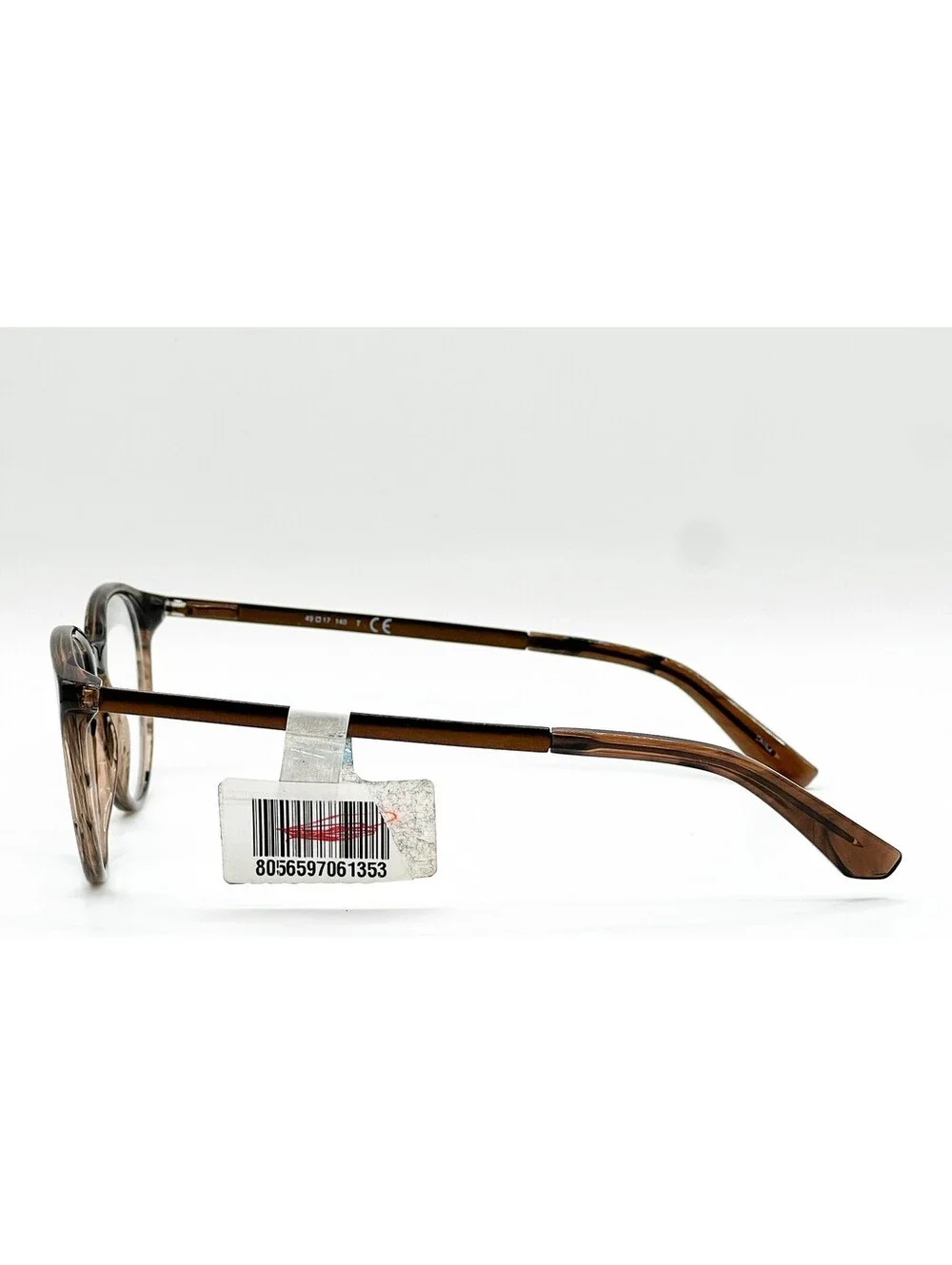 Goodfellow&Co G02062 5942 Brown Clear Authentic Eyeglasses 49-17-140